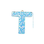 Deep Sky Blue Transparent Epoxy Resin Pendant - 41-45x11-57.5x7-9mm