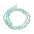 Colorful 8 Transparent   Beads - Faceted Rondelle - 2.6x2.5mm - Appx 135 per strand