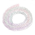 Colorful 2 Transparent   Beads - Faceted Rondelle - 2.6x2.5mm - Appx 135 per strand