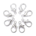 Platinum Zinc Alloy Lobster Claw Clasps - Cadmium & Lead Free - 21x12mm - 15 per bag