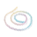 Colorful Transparent Gradient Glass Beads - Faceted Round - 4mm - Appx 90 per strand