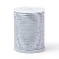 Round Waxed Polyester Cord - Light Grey - 1mm - Appx 11m per roll
