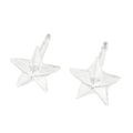 Clear Resin Stud Earring- Star - 6.5x7mm - 10 per bag