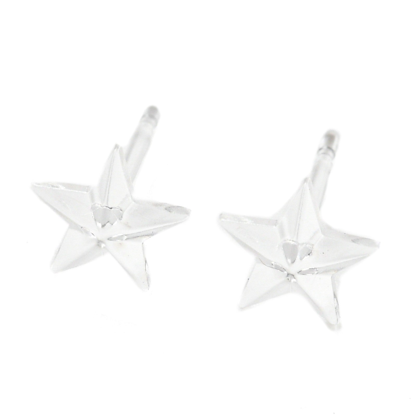 Clear Resin Stud Earring- Star - 6.5x7mm - 10 per bag