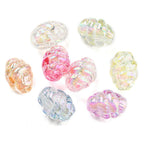 Mixed Color AB Acrylic Beads Iridescent Bicone