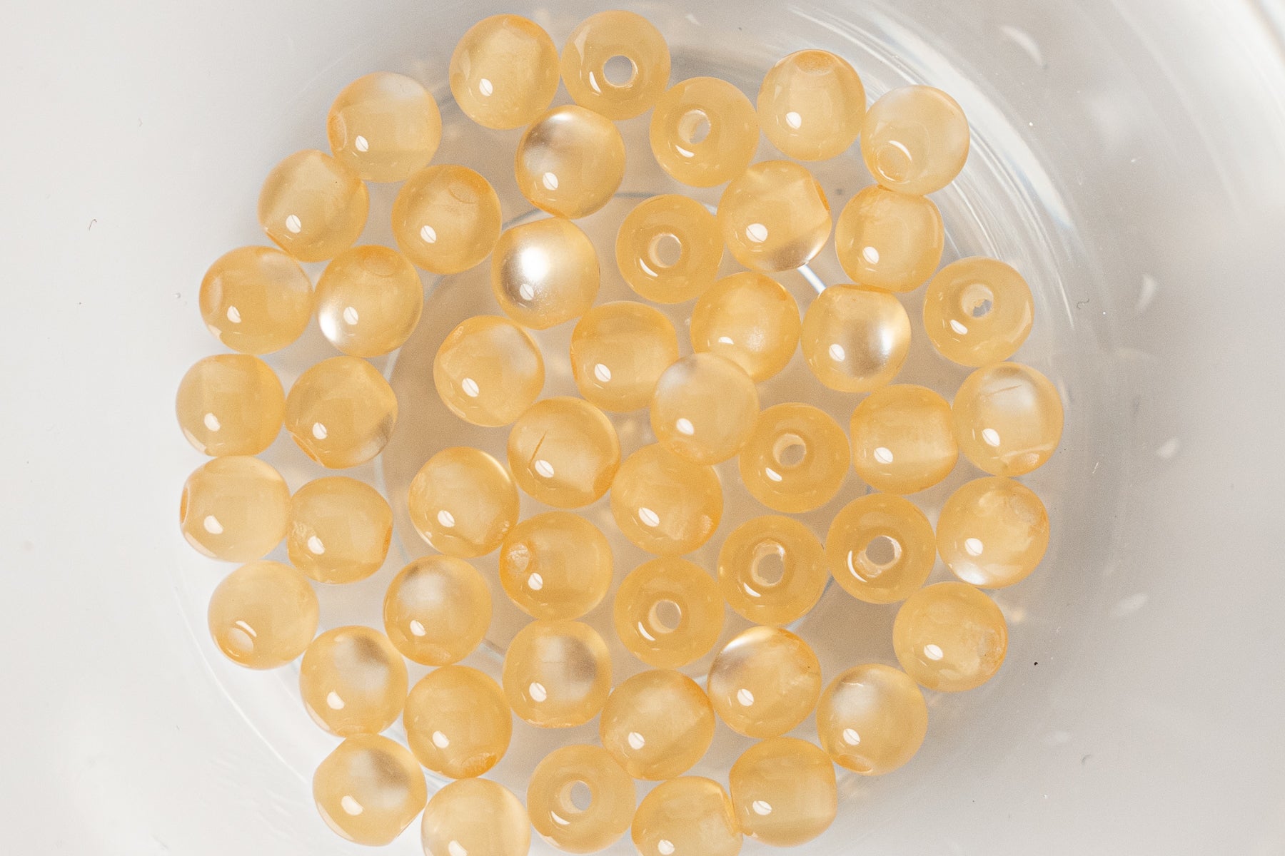 Cat Eye Gorgonia - Round - 4mm - 50 per bag