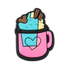 Mixed Color PVC Plastic Cabochon - Drink & Ice Cream - 25-31x20-32x4mm - 2 per bag