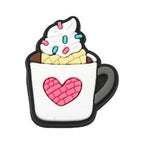Mixed Color PVC Plastic Cabochon - Drink & Ice Cream - 25-31x20-32x4mm - 2 per bag