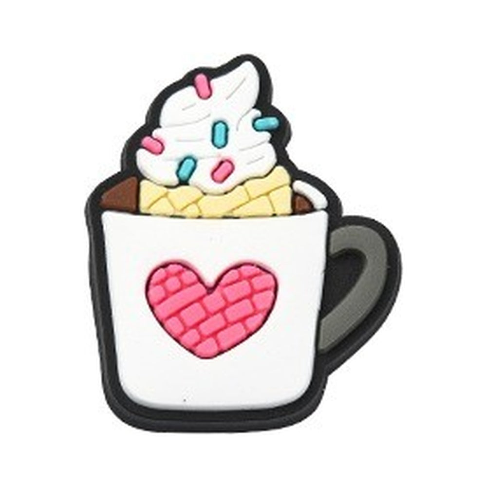 Mixed Color PVC Plastic Cabochon - Drink & Ice Cream - 25-31x20-32x4mm - 2 per bag