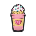 Mixed Color PVC Plastic Cabochon - Drink & Ice Cream - 25-31x20-32x4mm - 2 per bag