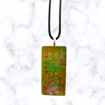 Spring Rectangle Tile Necklace