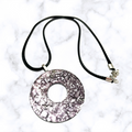 Eggplant Washer Necklace