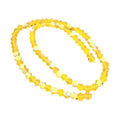 Gold Imitate Austrian Crystal Frosted Glass Beads Strand - Grade AA - Faceted Bicone - 4x4mm - Appx 75 per strand