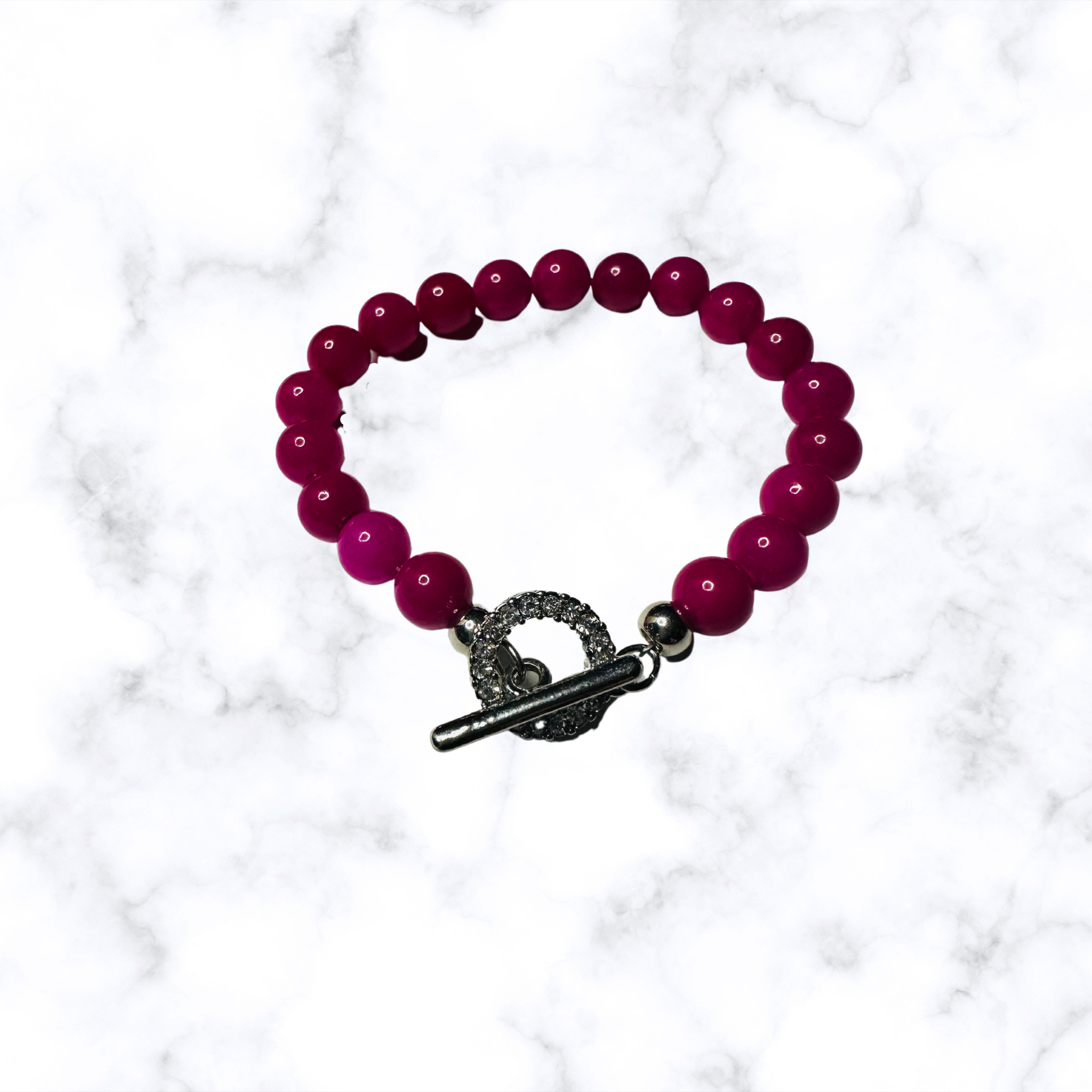 Magenta Pink Wire Bracelet