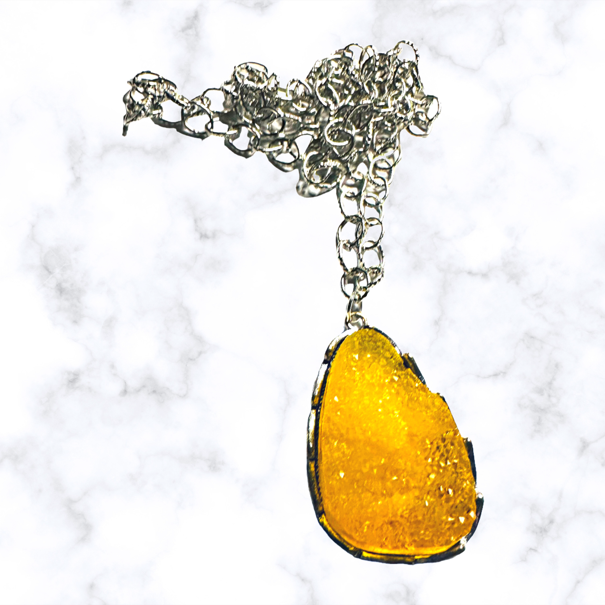 Acrylic Druzy Necklace