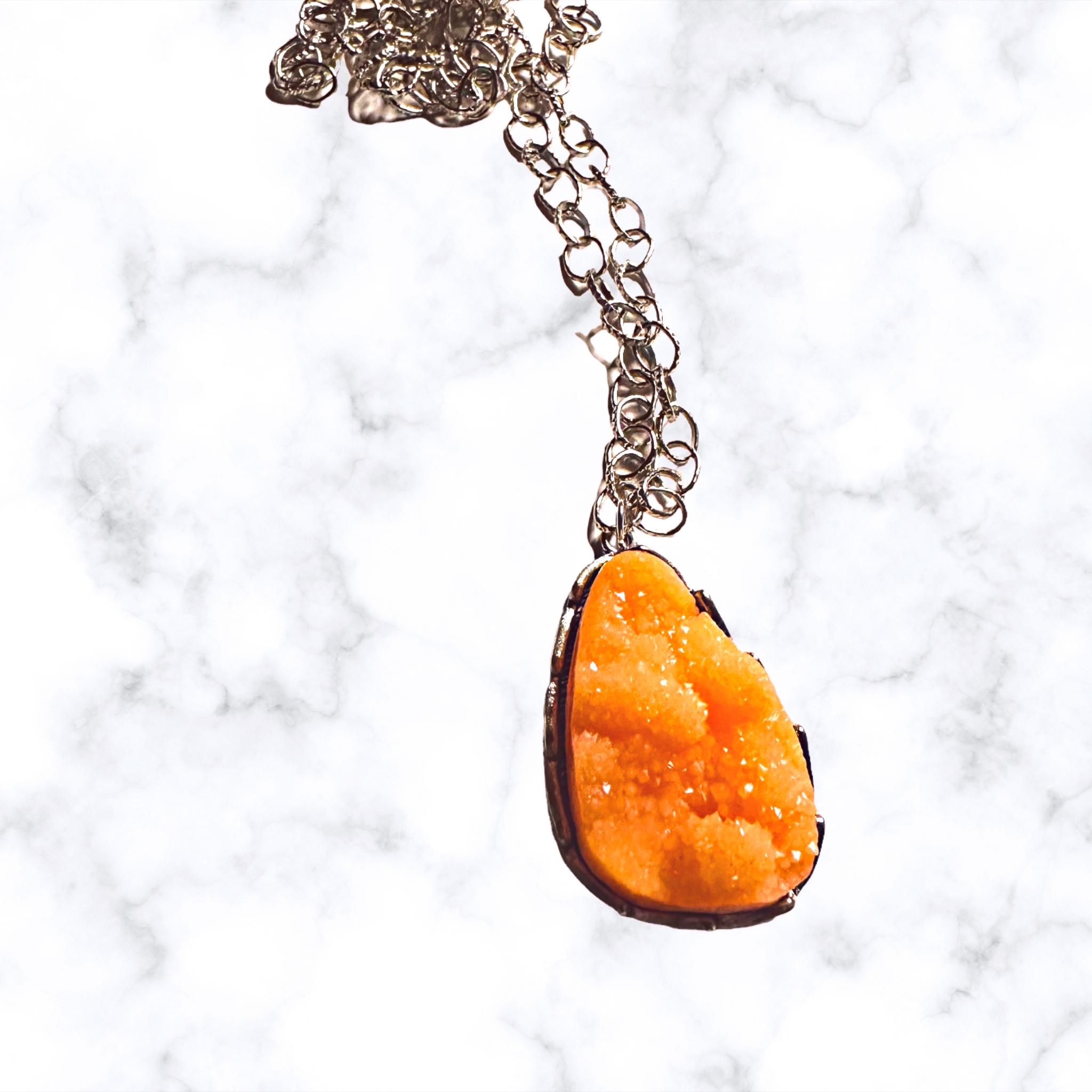 Acrylic Druzy Necklace