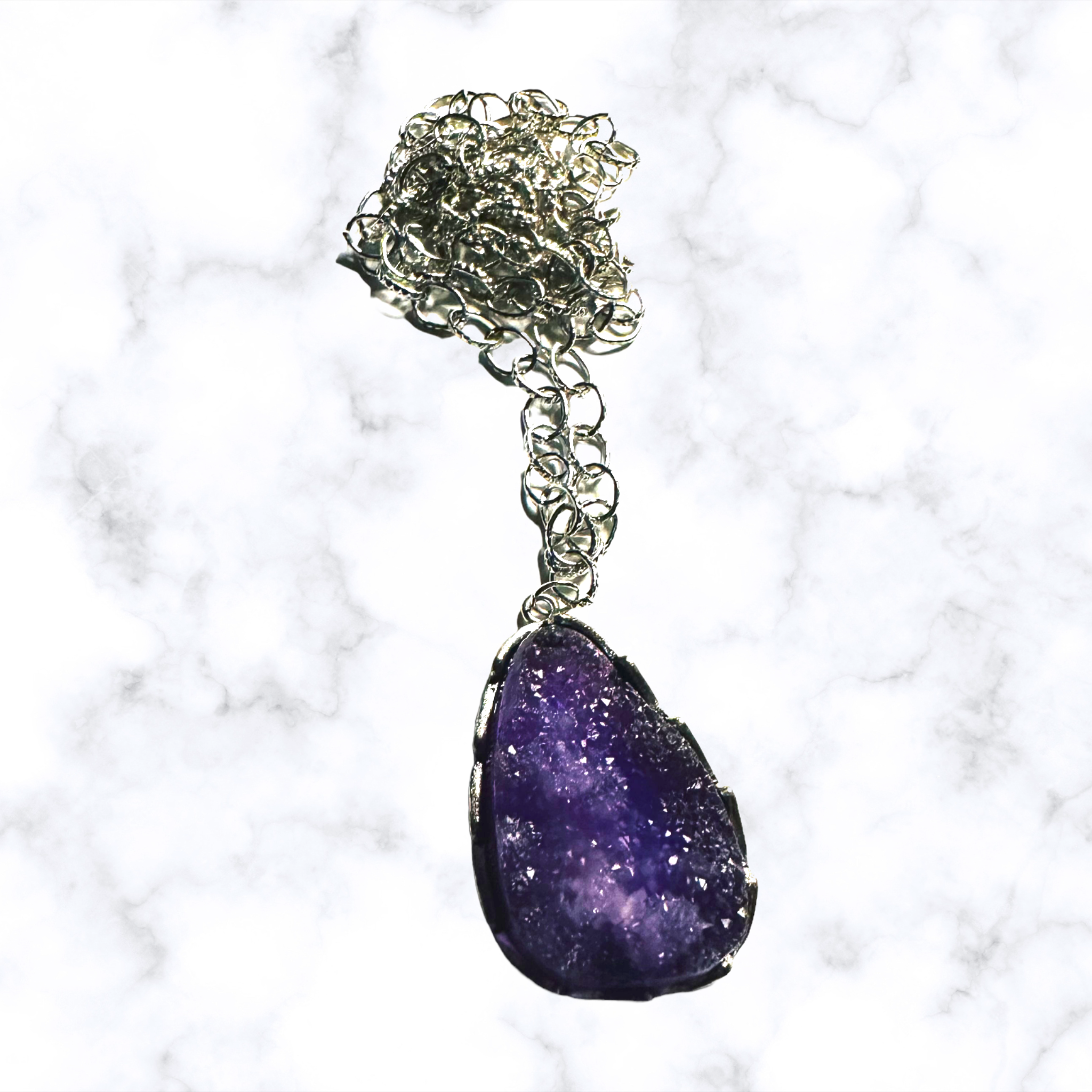 Acrylic Druzy Necklace