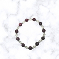 Raspberry Purple Jade Stretchy Bracelet