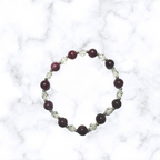 Raspberry Purple Jade Stretchy Bracelet