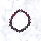Raspberry Purple Jade Stretchy Bracelet