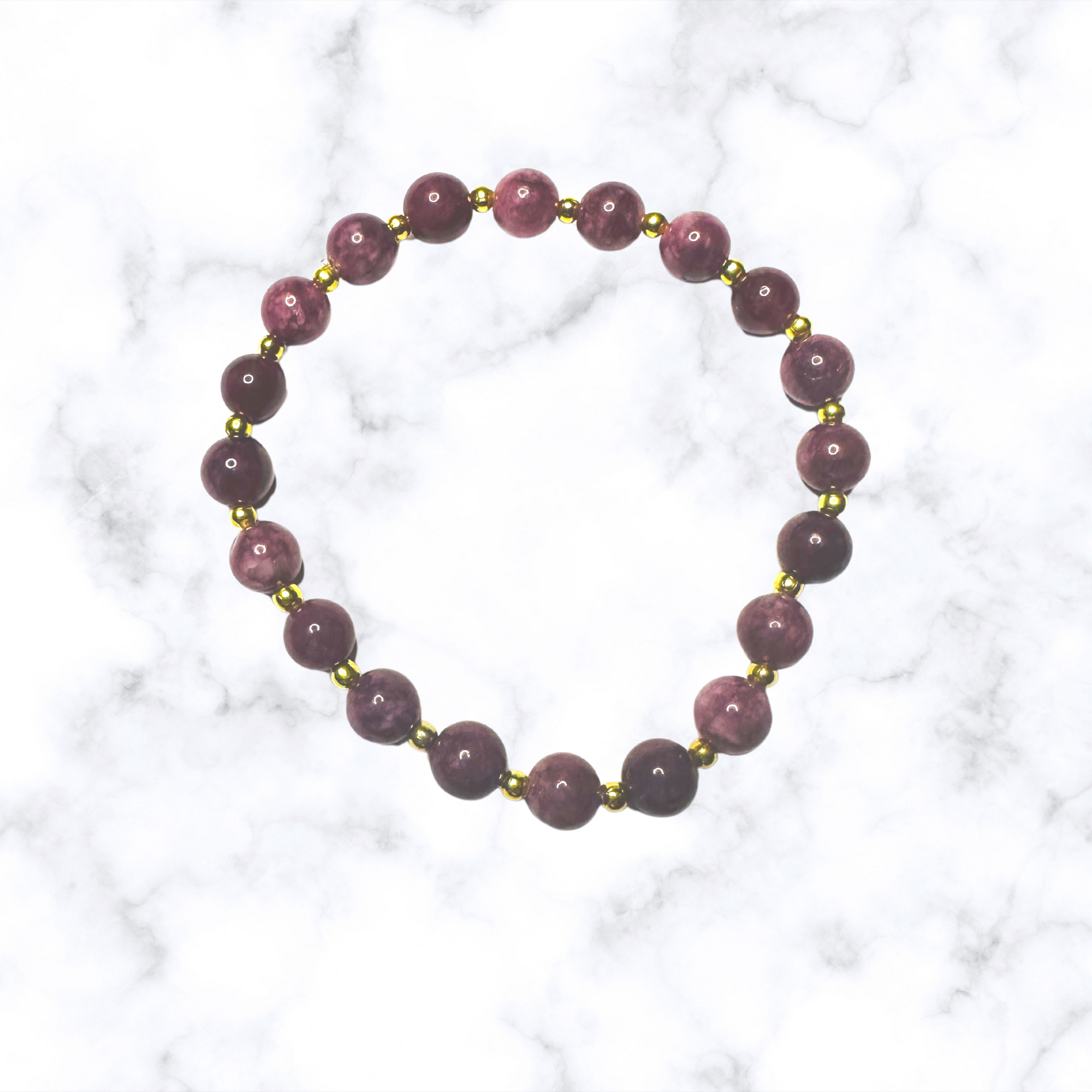 Raspberry Purple Jade Stretchy Bracelet