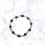 Raspberry Purple Jade Stretchy Bracelet