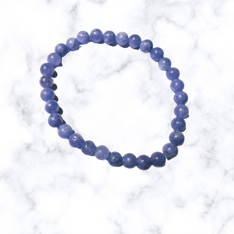 Blue with Purple Undertones Stretchy Bracelet