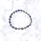 Blue with Purple Undertones Stretchy Bracelet