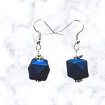 Blue Cube Earrings