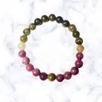 Multi-Color Glass Stretchy Bracelet