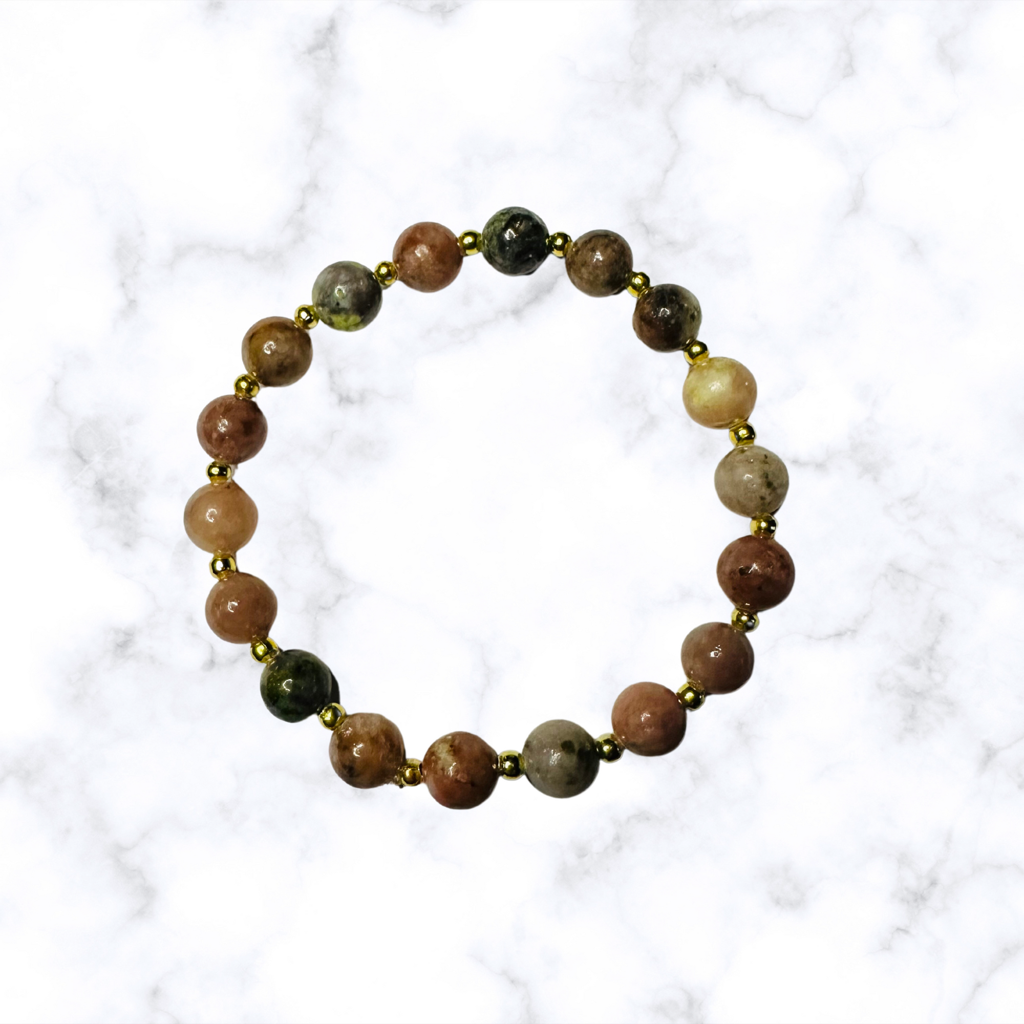 Mixed Jasper Stretchy Bracelet