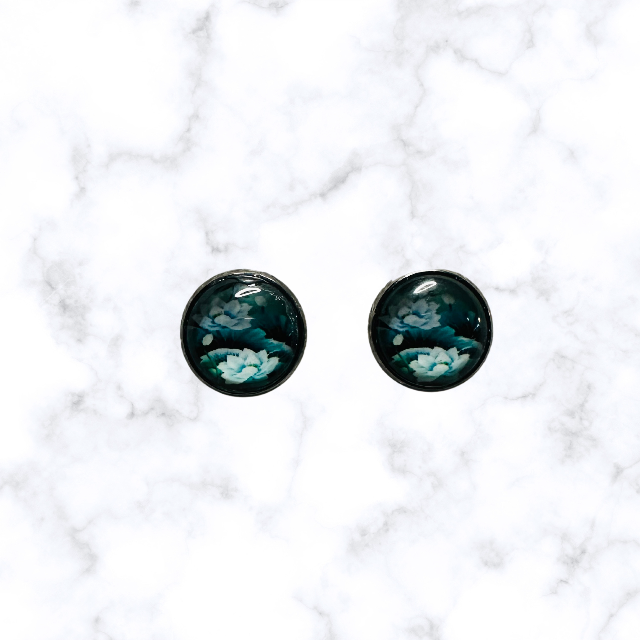 Flower Print Earrings