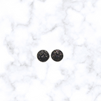 12mm Druzy Rose Gold Post Earrings