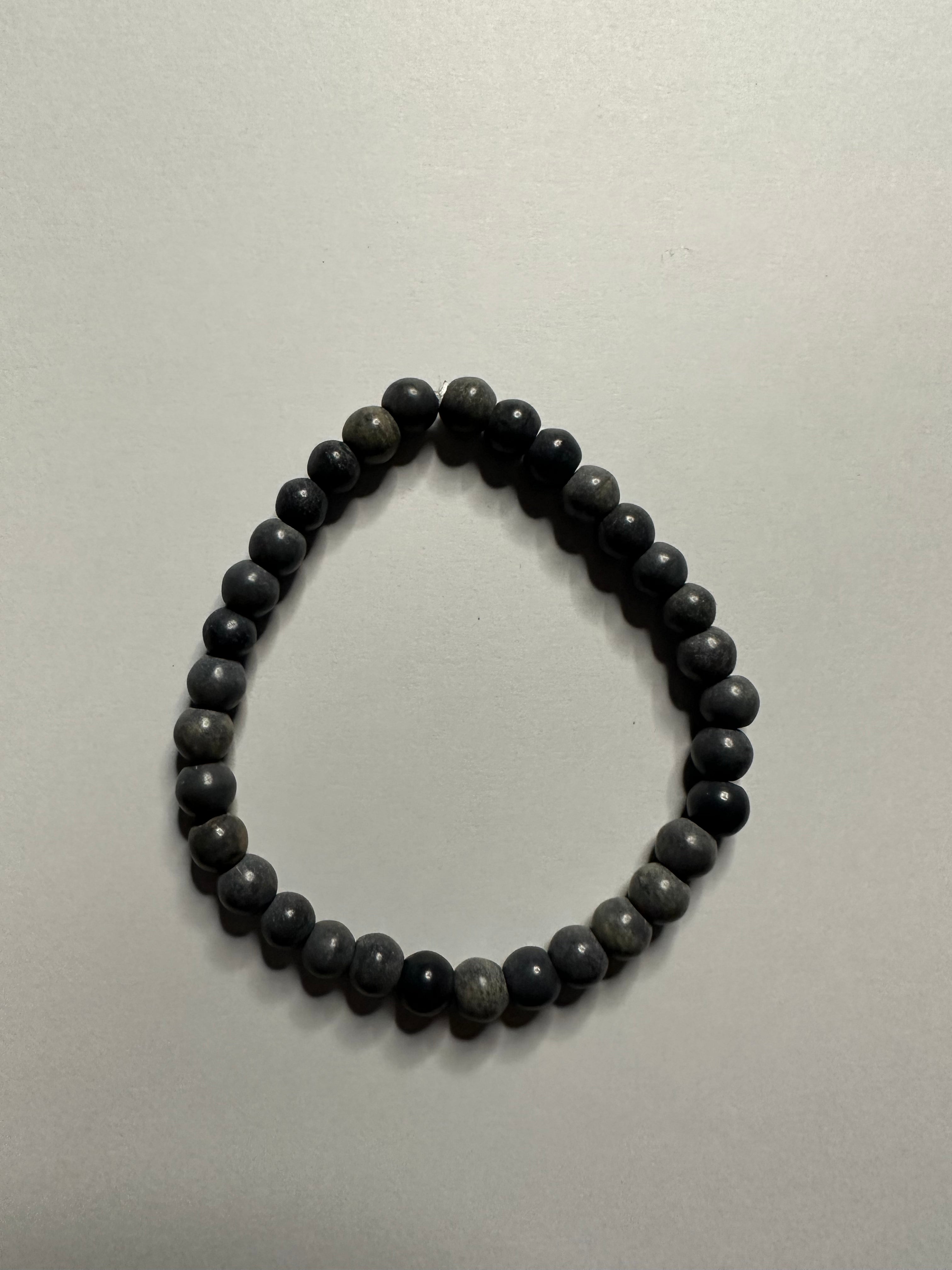 Grey Marble Stretchy Bracelet