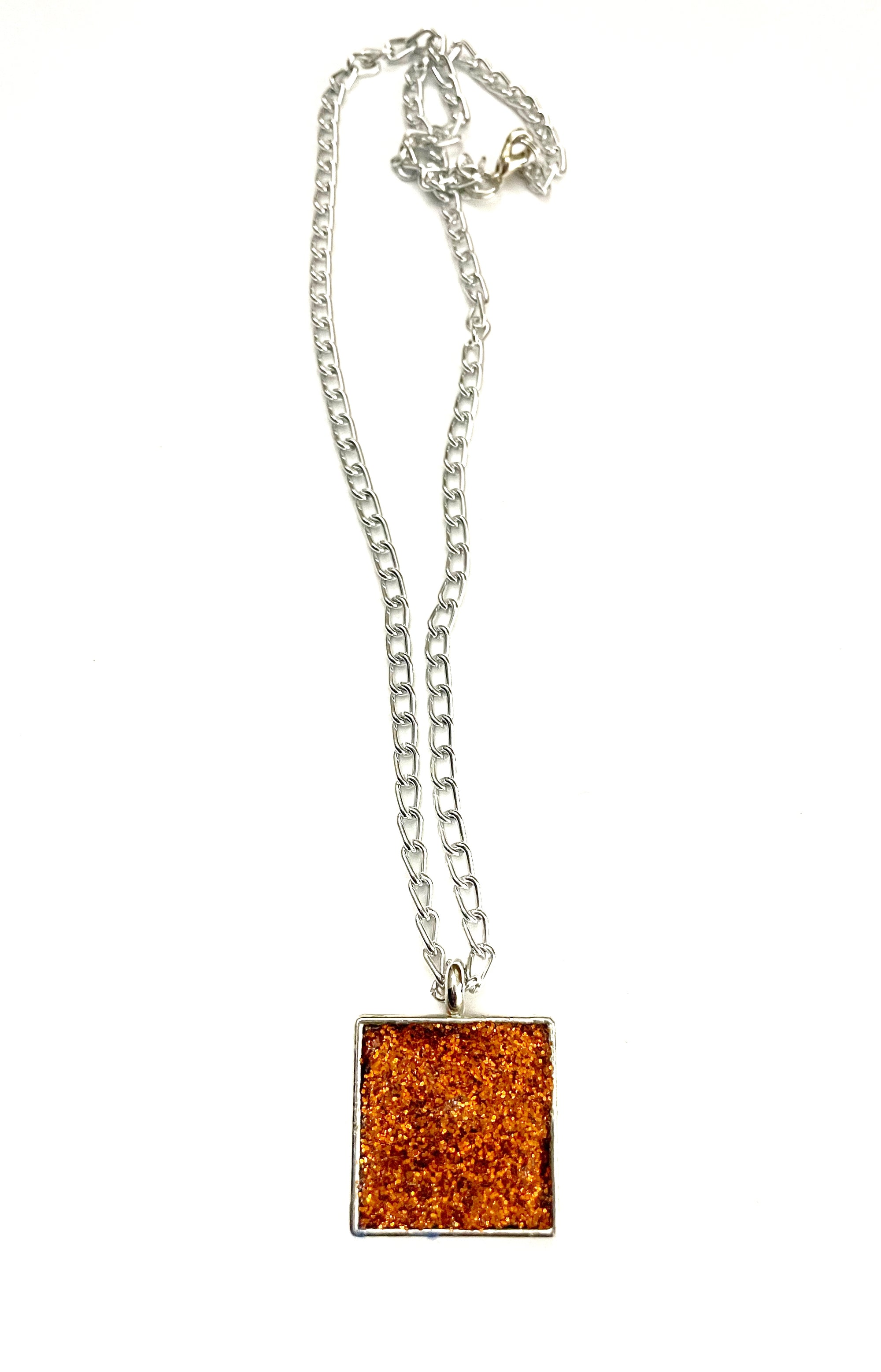 Glitter Square Necklace