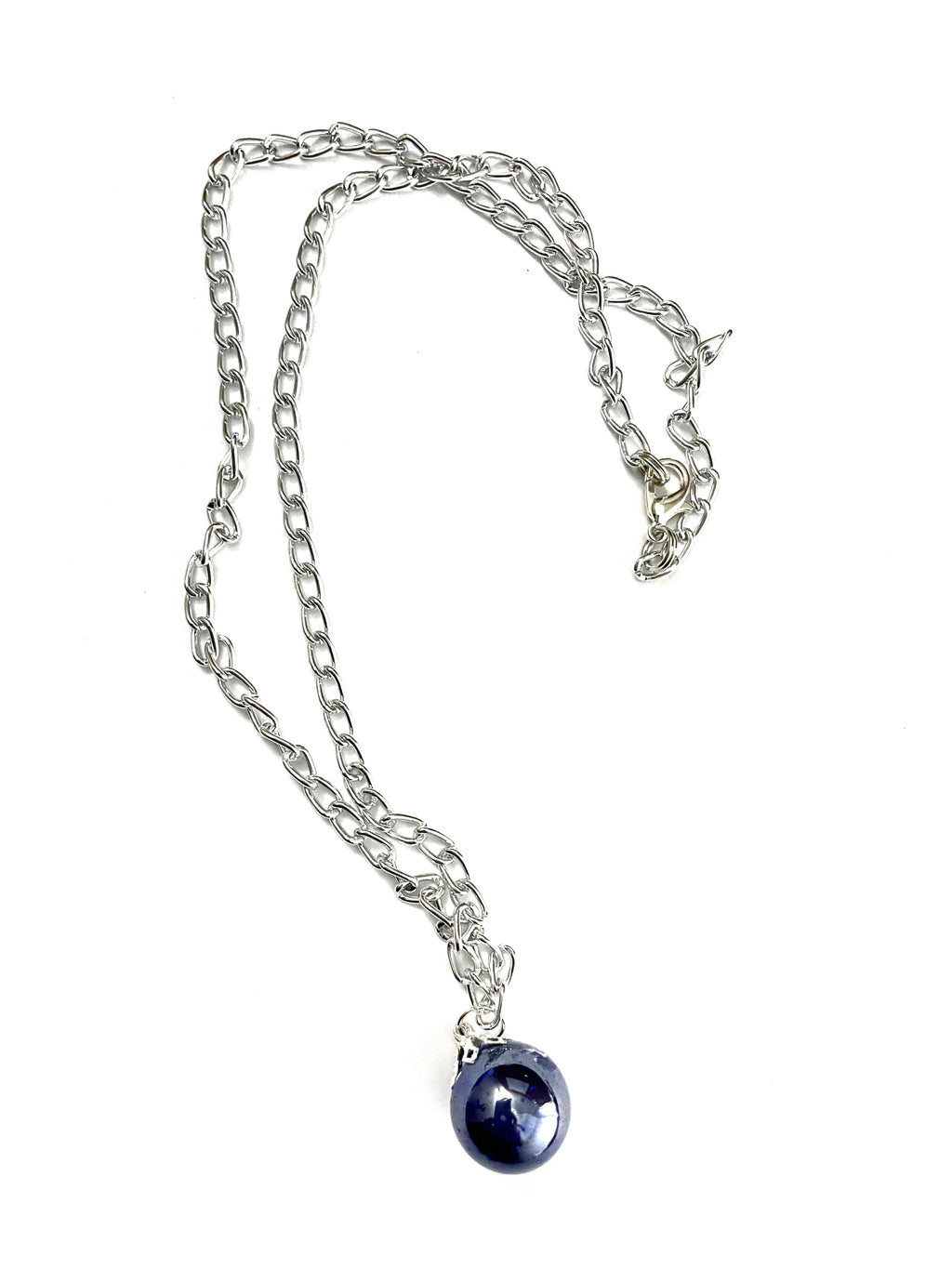 Blue-Purple Marble Necklace