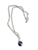 Blue-Purple Marble Necklace