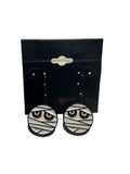 Mummy Face Charm Earrings