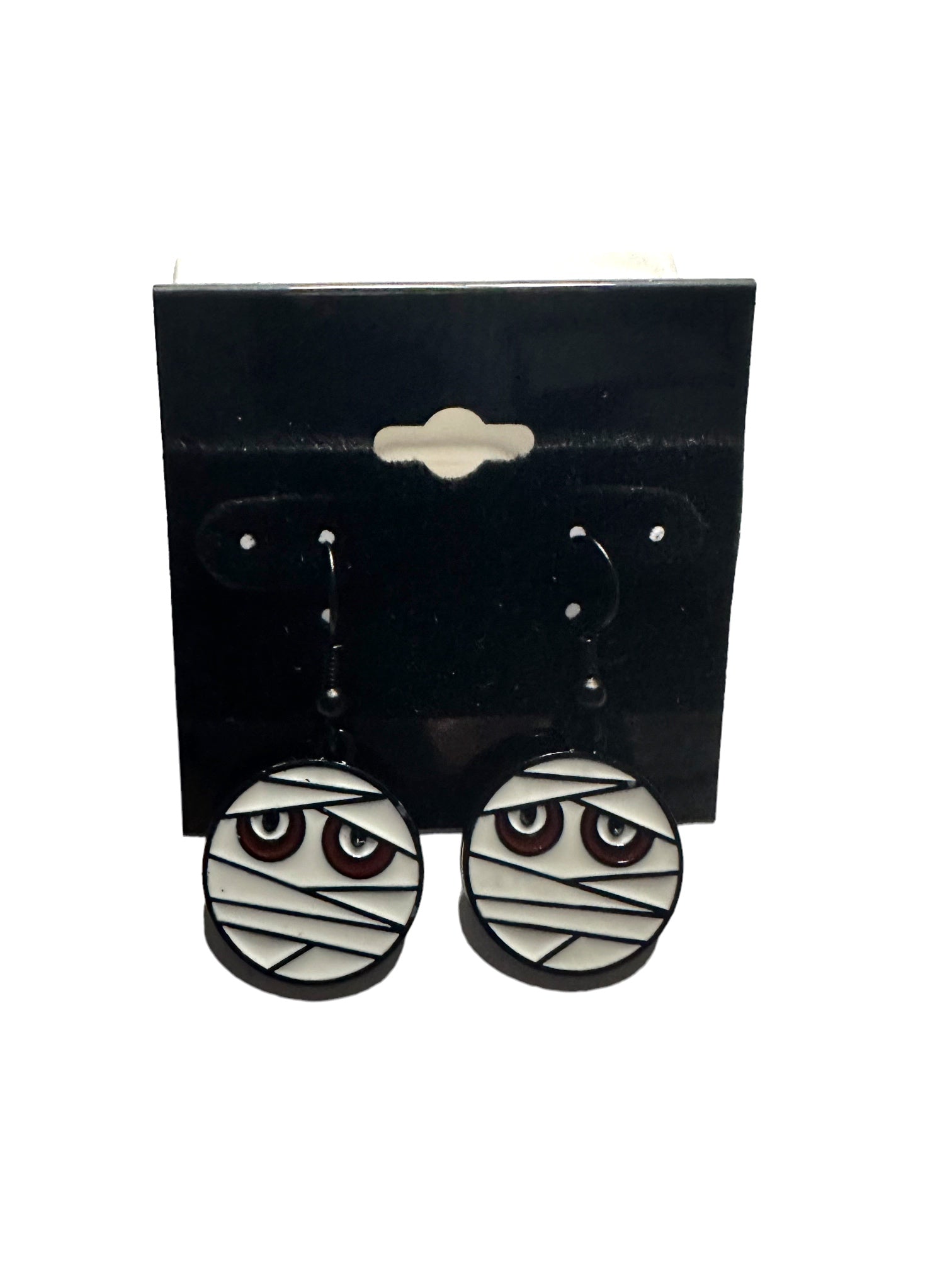 Mummy Face Charm Earrings