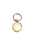 Pale Pink Acrylic Paint Key Ring