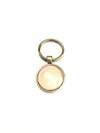 Pale Pink Acrylic Paint Key Ring