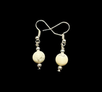White Howlite Dangle Earrings
