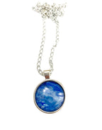 Blue Acrylic Necklaces