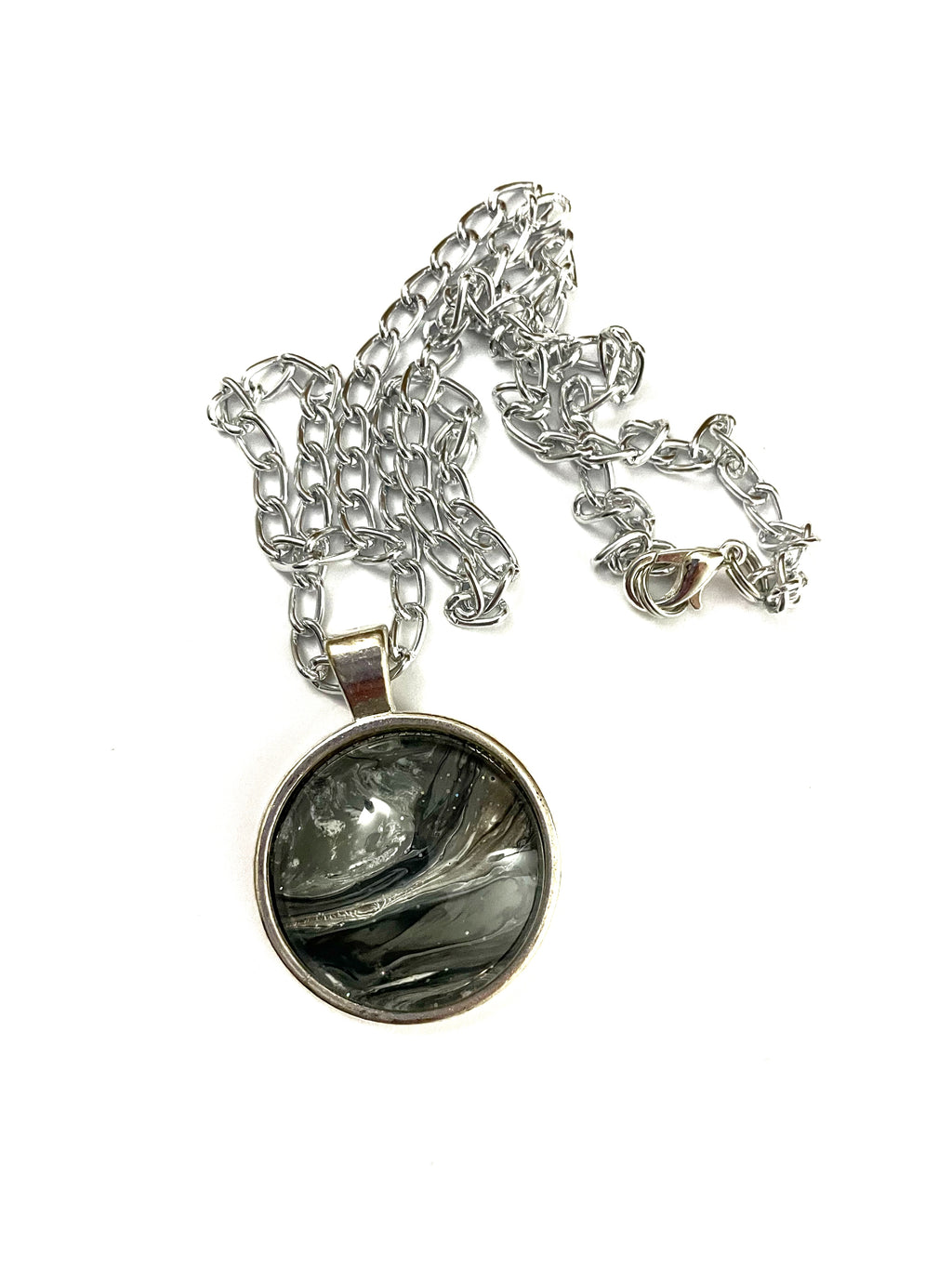 Grey Acrylic Necklaces