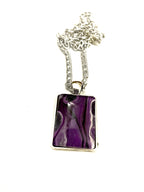 Purple Acrylic Necklaces