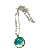 Teal Acrylic Necklaces