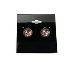 Colorful Post Earrings - Multiple Options -  Antique Bronze Posts