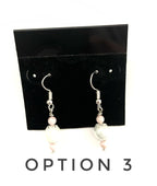 White Luster Earrings