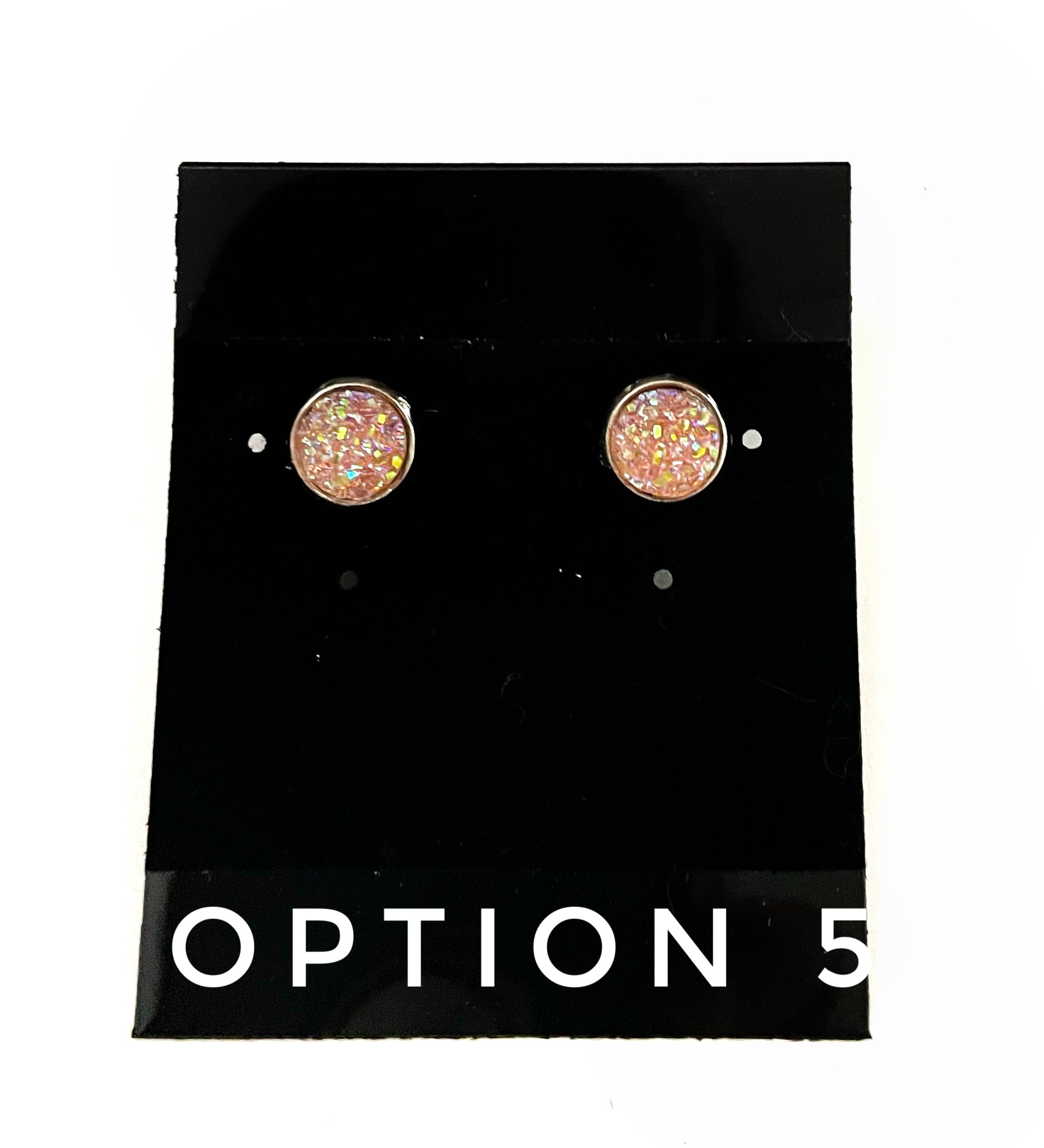 8mm Druzy Earring