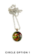 Green, Yellow and Red Acrylic Necklaces